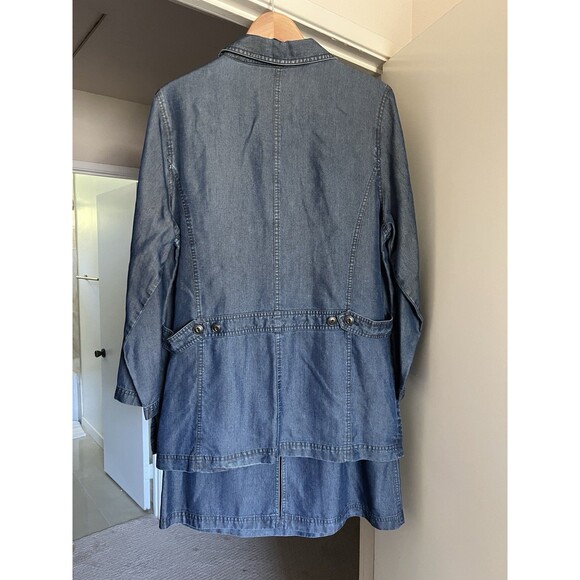 French Laundry Denim Blue Skirt & Jacket Set NWT Vintage Y2K - Picture 3 of 16
